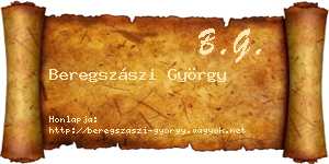 Beregszászi György névjegykártya
